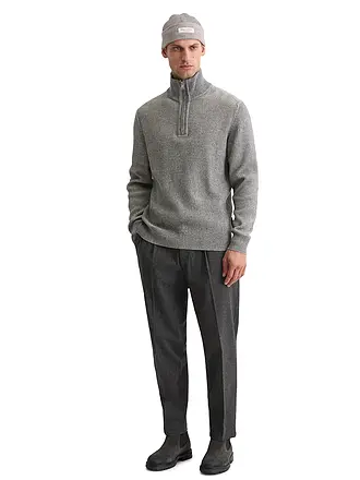 MARC O'POLO | Troyer Pullover | grau